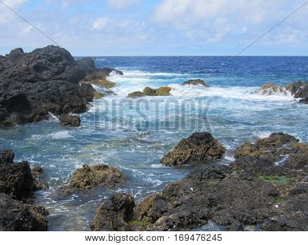 Landscape of the islanders of Formigas, Azores, Portugal