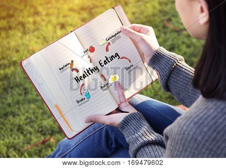 Healthy Eating Food Digram Concept