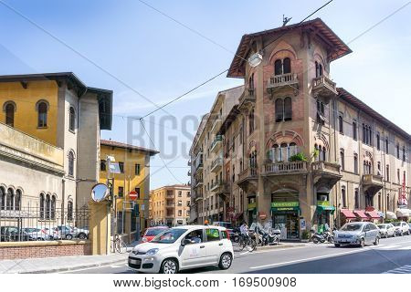 FLORENCE, ITALY - July 25, 2016. Street view of Old Town Florence Tuscany, Italy. is the capital city of the Italian region of Tuscany, with approximately 382,000 inhabitants
