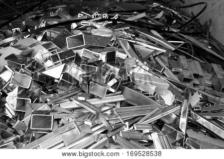 abtract of metal scrap for background used