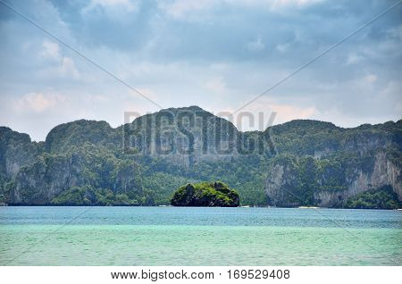 Tropical island in Andaman Sea, Krabi Thailand