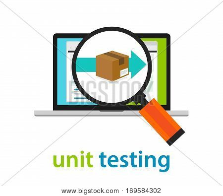 unit testing software coding programming application review concept
