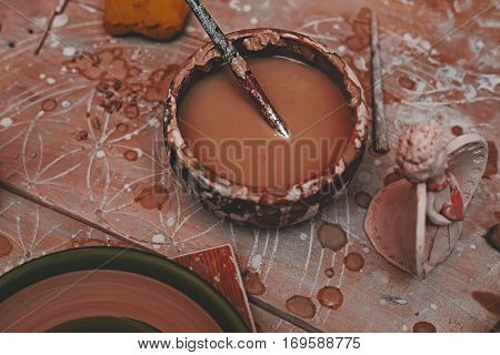 Creative studio potter. Objects handmade from clay