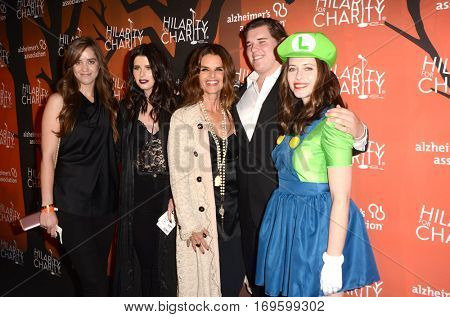 LOS ANGELES - OCT 15:  C, K Schwarzenegger, M Shriver, C Schwarzenegger, Lauren Miller at the Hilarity for Charity Show:  at Hollywood Palladium, on October 15, 2016 in Los Angeles, CA