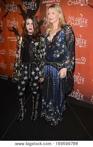 LOS ANGELES - OCT 15:  Frances Bean Cobain, Courtney Love at the 5th Annual Hilarity for Charity Variety Show: Seth Rogen's Halloween at Hollywood Palladium, on October 15, 2016 in Los Angeles, CA