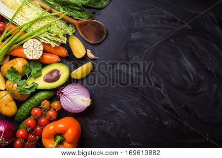 Food Frame With Vegetables