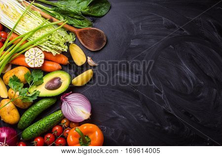 Food Frame With Vegetables