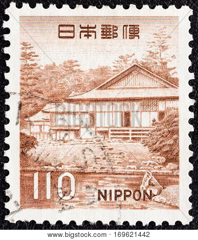 JAPAN - CIRCA 1966: A stamp printed in Japan shows Garden of Katsura Palace, circa 1966.