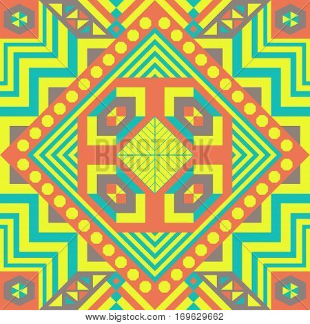 Colorful seamless geometric pattern. Ethnic. Traditional. Colorful. Texture for backgrounds, cards, fation and decor.