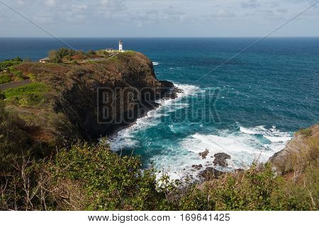 Kīlauea Lighthouse at Kīlauea Point on the northern shore of the island of Kauaʻi Hawaiʻi