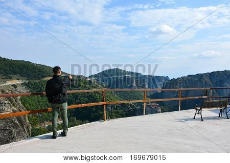 Meteora in Greece between sky and earth