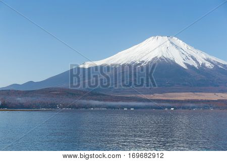 Mount Fuji and Lake Yamanashi