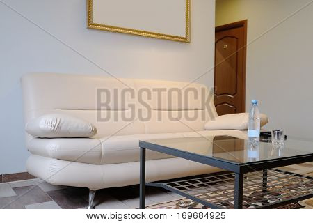 Interior of a hotel room