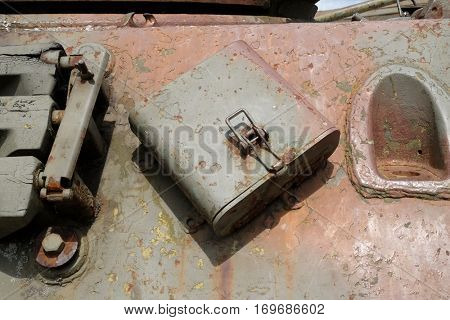 TURANJ, CROATIA - JUNE 11: Military tanks Open air museum of the Croatian War of Independence, 1991 - 1995, (Homeland War, Domovinski Rat), Turanj, Croatia on June 11, 2016
