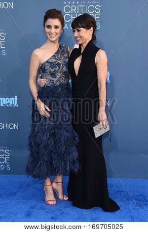 LOS ANGELES - DEC 11:  Shiri Appleby and Constance Zimmer arrives to the Critics' Choice Awards 2016 on December 11, 2016 in Hollywood, CA                