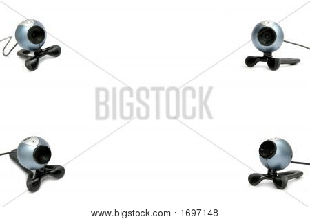 四个数字网络摄像头