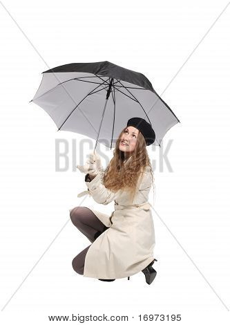 Ragazza con ombrello