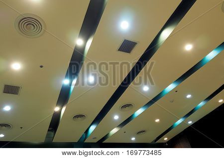 Big roof structure in big shopping mall