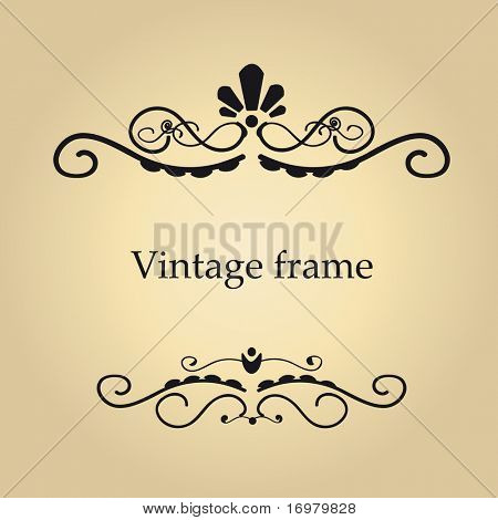 Quadro de vetor vintage.