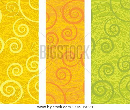 Floral bannere. Abstrakt design. JPEG