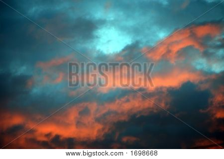 Prachtige kleuren van de zonsondergang