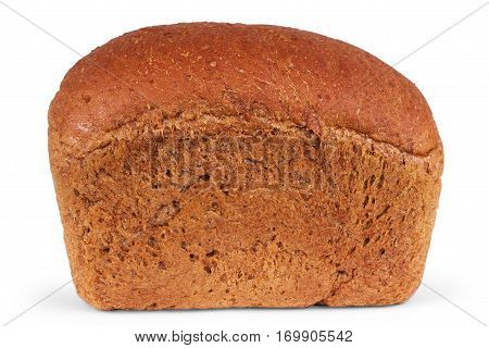 freshly baked bread isolated on white background