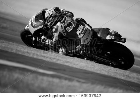 VALENCIA, SPAIN - NOV 13: Mika Kallio during Motogp Grand Prix of the Comunidad Valencia on November 13, 2016 in Valencia, Spain.