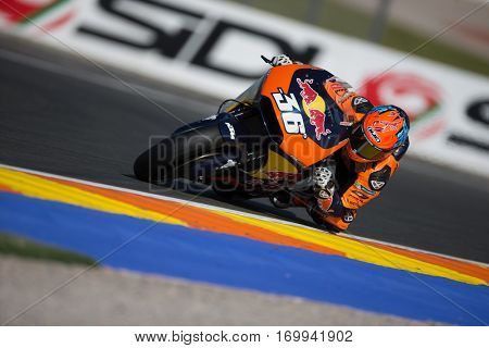 VALENCIA, SPAIN - NOV 12: Mika Kallio during Motogp Grand Prix of the Comunidad Valencia on November 12, 2016 in Valencia, Spain.