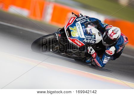 VALENCIA, SPAIN - NOV 12: Loris Baz during Motogp Grand Prix of the Comunidad Valencia on November 12, 2016 in Valencia, Spain.