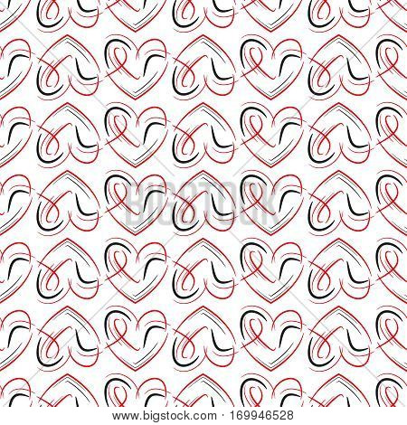 This passionate hearts seamless pattern is for your creative St. Valentine's Day and any other romantic ideas