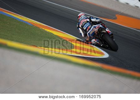 VALENCIA, SPAIN - NOV 12: Loris Baz during Motogp Grand Prix of the Comunidad Valencia on November 12, 2016 in Valencia, Spain.