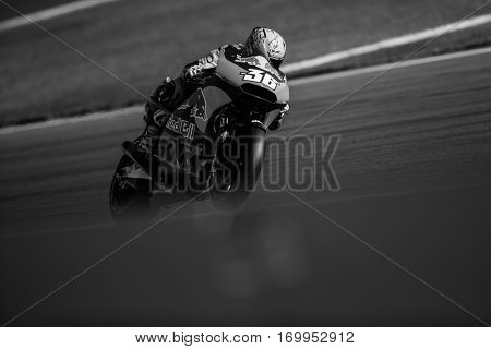 VALENCIA, SPAIN - NOV 12: Mika Kallio during Motogp Grand Prix of the Comunidad Valencia on November 12, 2016 in Valencia, Spain.