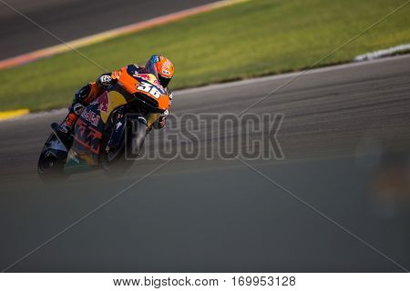 VALENCIA, SPAIN - NOV 12: Mika Kallio during Motogp Grand Prix of the Comunidad Valencia on November 12, 2016 in Valencia, Spain.