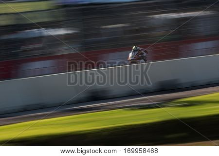 VALENCIA, SPAIN - NOV 12: Wilairot in Moto2 practice during Motogp Grand Prix of the Comunidad Valencia on November 12, 2016 in Valencia, Spain.
