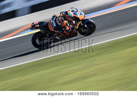 VALENCIA, SPAIN - NOV 11: Mika Kallio during Motogp Grand Prix of the Comunidad Valencia on November 11, 2016 in Valencia, Spain.