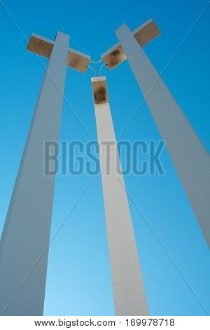 3 Crosses standing tall in the sunlight