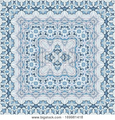 Square Pattern For The Silk Scarf