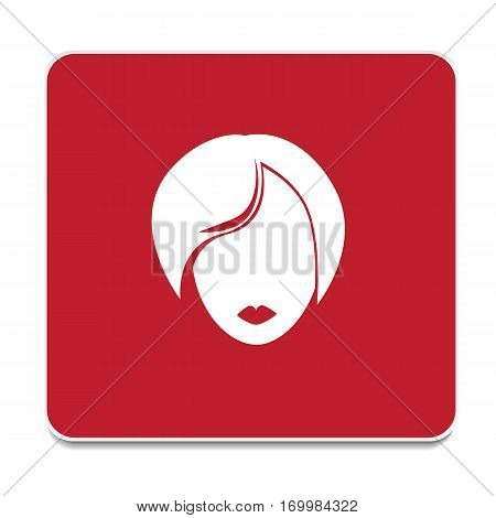 Vector woman icon isolatet illustration on backgtound