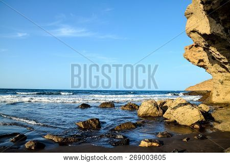 Photo Picture Of The Beautiful Ocean Coasts View Montana Amarilla La Pelada Tenerife