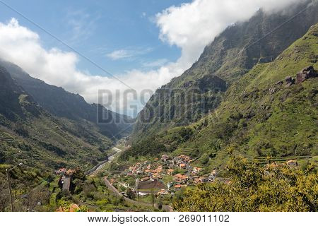 View The Pass Boca Da Encumeada On Madeira Island. Portugal