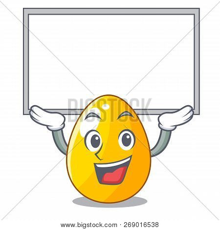 Up Board Golden Egg Cartoon For Greeting Card