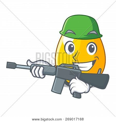 Army Golden Egg Cartoon For Greeting Card