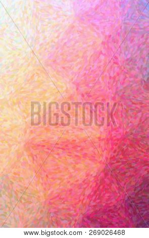 Illustration Of Abstract Red Impressionist Pointlilism Vertical Background