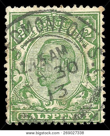 Great Britain - Circa 1912: Stamp Printed By Great Britain, Standard Edition On Heads Of State, Show
