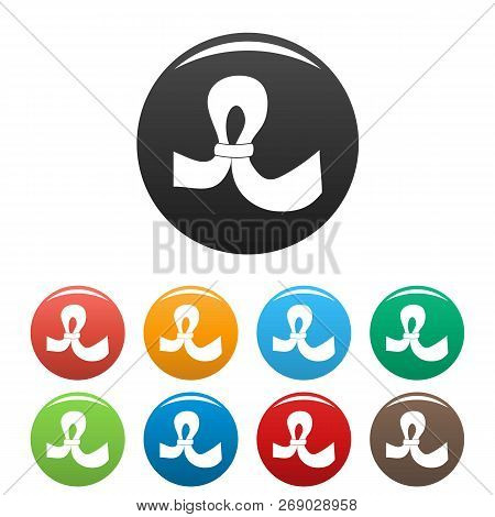 Uter Contraception Icons Set 9 Color Vector Isolated On White For Any Design