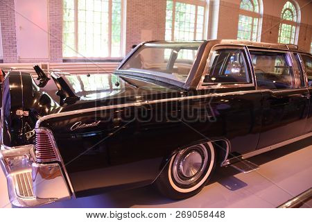 Dearborn, Mi, May 28, 2018, 1961 Lincoln Continental Presidential Limousine Car John F. Kennedy Was 