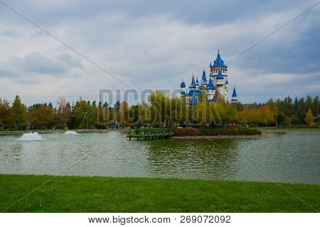 Eskisehir, Turkey: The Fairy Tale Castle, Sazova Park Or Science Art And Culture Park. The Pier At T