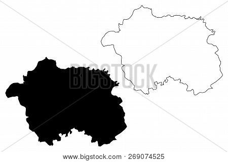 Eskisehir (provinces Of The Republic Of Turkey) Map Vector Illustration, Scribble Sketch Eskişehir I