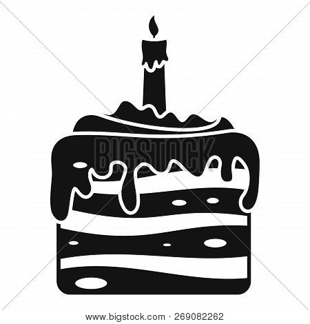 Sweet Cake Icon. Simple Illustration Of Sweet Cake Vector Icon For Web Design Isolated On White Back
