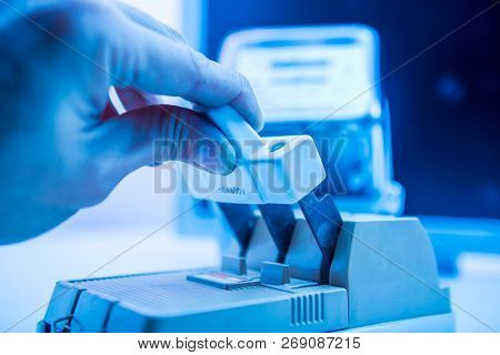 Circuit Breakers And Power Meters On The Background